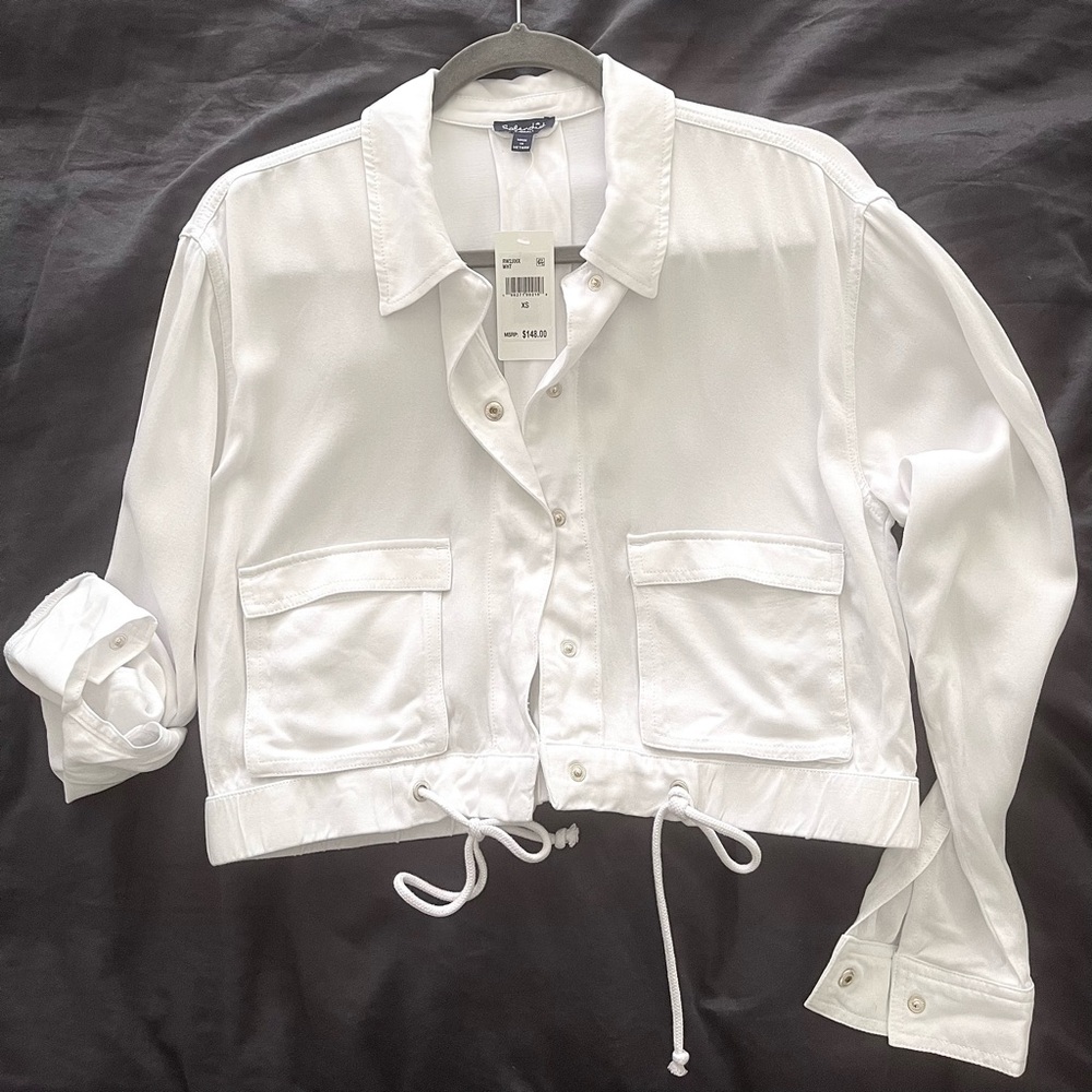 Splendid White Cropped Jacket